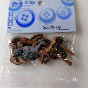 Botones infantiles IDEAS-motivos figuras de vaqueros-color varios