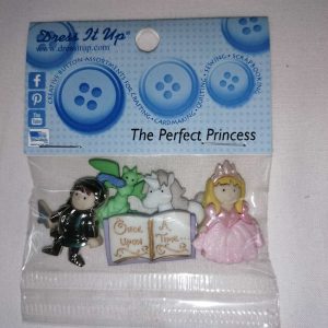 Botones juvenil-IDEAS motivo princesa-dragón-unicornio-color varios