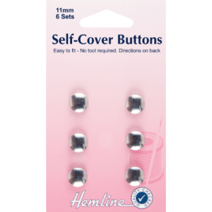 Fornituras para forrar botones 11mm-6und-sin necesidad de troqueles-fabricante-Hemline