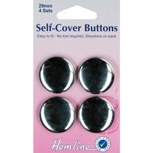 Fornituras para forrar botones 29mm-4und-sin necesidad de troqueles-fabricante-Hemline