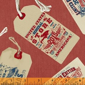 Tela Patchwork estampada - colección Limited Editión - motivo etiquetas americanas.