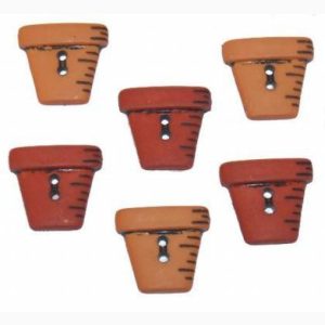 Botones Decorativos IDEAS - motivo 6 macetas