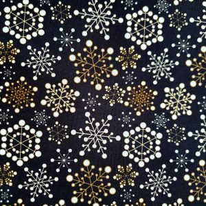 Tela Fantasía Copos de Nieve – Colección de estampado pensado para Mascarillas.