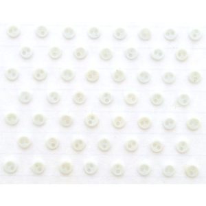 Magomar Patch Botones Decorativos IDEAS - Micro Mini Redondos Blancos 0,4mm Ref. MPC8454