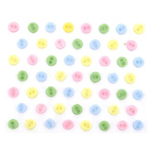 Magomar Patch Botones Decorativos IDEAS - Micro Mini Redondos Pastel 0,4mm Ref. MPC8447