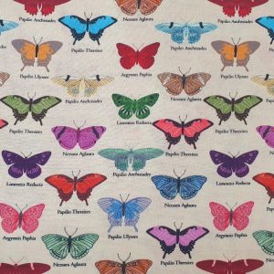 Telas Magomar Patch Estampada - Colección My Flutter por Stoffabrics - motivo mariposas y nombre - 100% Algodón - Ref. MP4501-424 (2)