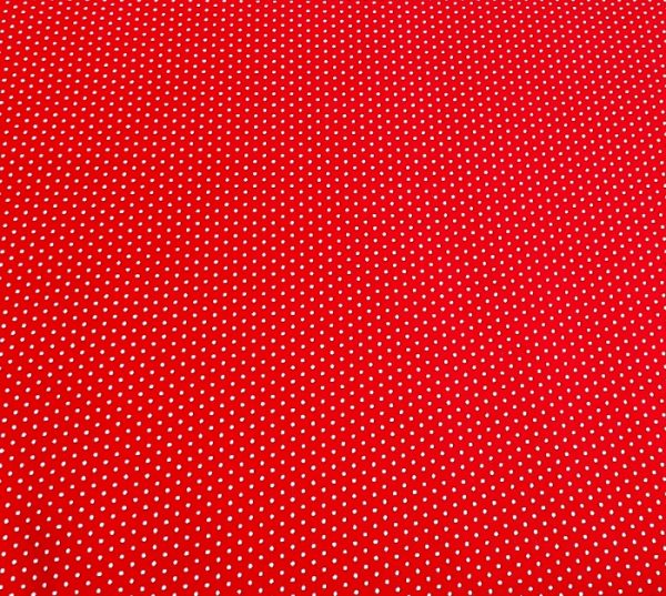 Telas Magomar Patchwork Básica Mini Topitos - colección Broad Cloth - motivo mini topitos en fondo rojo - Sevenberry 100% Algodón Ref.MP8819018-1-10