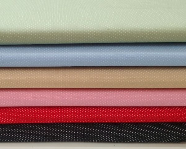 Telas Magomar Patchwork Patchwork Básica Mini Topitos - colección Broad Cloth - motivo mini topitos - Sevenberry 100% Algodón