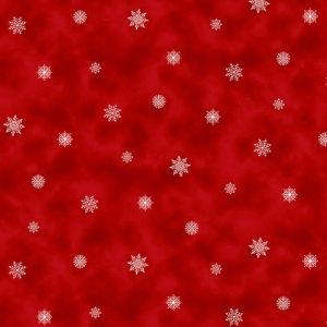 Telas Magomar Patchwork Navidad - colección Holiday Happy Place - motivos copitos de nieve en rojo marmoleado - Henryglassfabrics 100% Algodón Ref.MP295,88 ..
