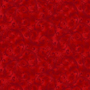 Telas Magomar Patchwork Navidad - colección Holiday Happy Place - motivos enredaderas en fondo rojo marmoleado - Henryglassfabrics 100% Algodón Ref.MP290,88 ..