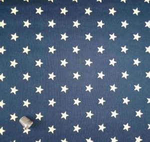 Telas Magomar Patchwork Countri - Tela country- estrellas vainilla en fondo azul marino - Dunroven House Ref.MPH21000