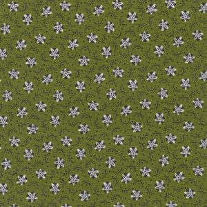Telas Patchwork Magomar Patch Trasera flores en fondo tono verde de Jill Shaulis para RobertKaufman 100% Algodón Ref.MP22157-7