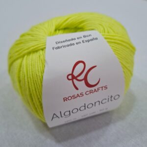 Magomar Patch Patchwork Hilo Algodoncito verde lima Fluor Crafts 100% algodón 50g 180m Ref.MP801