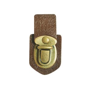 Magomar Patch Patchwork Cierre con Cuero Sintético Marrón 4,5x7,3mm Ref.MP C12107B