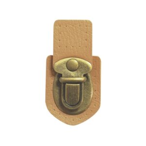 Magomar Patch Patchwork Cierre con Cuero Sintético Miel 4,5x7,3mm Ref.MP C12107K