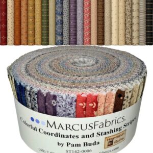 Tela Magomar Patch Patchwork MarcuFabric Jelly Roll - colección Colorful Coordinates MarcusFabrics 100% Algodón Ref.MP ST142-0006 40 piezas de 6x110cm.