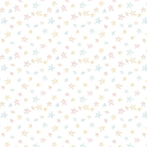 Telas Magomar Patch Patchwork - colección Boho Buddies motivo pequeñas estrellas Henryglassfabrics 100% Algodón Ref.MP1715-01