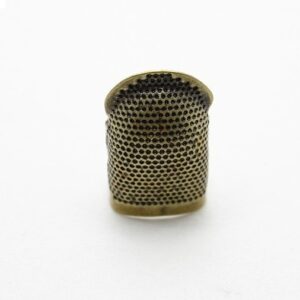 Magomar Patch Patchwork Dedal de latón 25MM envegecido vintage ( ajustable )