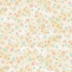 Magomar Patch Patchwork colección Star of Wonder . Star of Light de Nancy Halvorsen - motivos estrella centellantes en fondo crema Benartex 100% Algodón Ref.MP17063-93