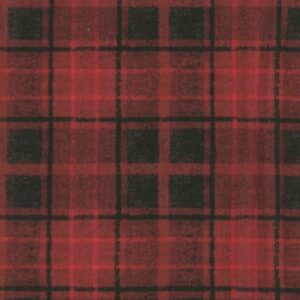 Tela Magomar Patch Franela - colección Holly Jolly franela roja con estampados a cuadros - Maywood Studio 100% Algodón Ref.MP10896 R