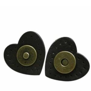 Magomar Patch Patchwork Corazón Magnético 3cm marrón Ref.MP7307B