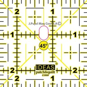 Magomar Patch Patchwork - Regla para bloques - 2 1_2 X 2 1_2_ IDEAS - Para tus proyectos de Patchwork