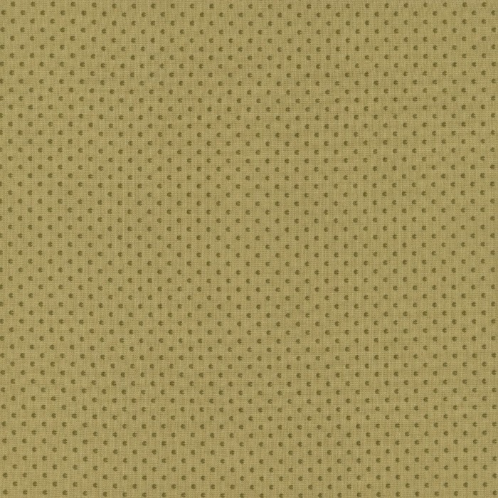 Magomar Patch Patchwork Tela colección Farmers Daughter de Laundry Basket pequeñas semillas en hilera en fondo verde oliva Andover Fabrics 100% Algodón Ref.MP0125F