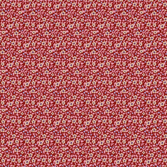 Magomar patch Patchwork Tela Básica Tilda colección Brie pequeñas flores en tono burdeos TildaFabrics 100% Algodón Ref.MP130193