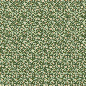 Magomar patch Patchwork Tela Básica Tilda colección Brie pequeñas flores en tonos verde pino TildaFabrics 100% Algodón Ref.MP130188