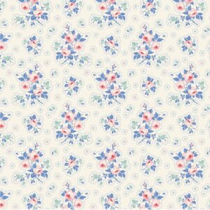 Magomar Patch  Patchwork Tela TILDA colección Something Blue motivo ramilletes de rosas 100% Algodón Ref.MP100669