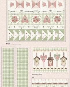 Magomar Patch Patchwork Panel de Bolso y Neceser en tonos pastel