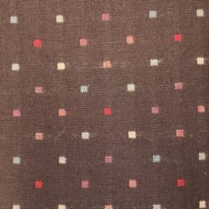 Magomar Patch Patchwork Tela Tramado Japones colección Nikko Confetti - confetti de colores en fondo chocolate - 100% Algodón Diamond RefMP3904