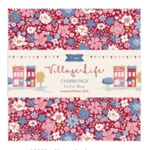 Magomar Patch Patchwork Tilda Charm Pack x 40 ( 12,5x12,5 ) colección Village Life 100% Algodón Tilda Fabrics Ref.MP300281