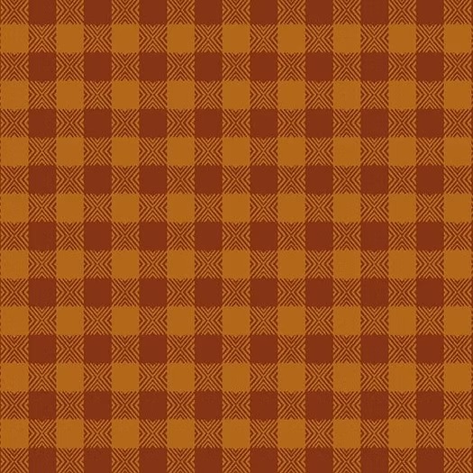 Magomar Patch Patchwork Tela Franela colección Primo Plaid Spice Mix motivo cuadros caldera en fondo naranja 100% Algodón Marcus Ref.MP091420