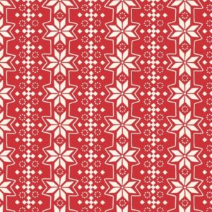 Magomar Patch Patchwork Tela Navidad colección Tis The Season motivo estrella navidad en fondo rojo 100% Algodón PBTEX Ref.MP6176RW