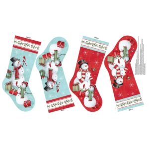 Magomar Patch Patchwork Tela Panel Navidad colección Holly Jolly botas de navidad 100% Algodón Northcott Ref.MP28820-10