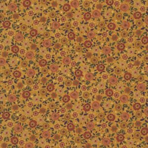 Magomar Patch Patchwork Tela colección Bountiful Blessings de Janet Rae Nesbitt estampado floral en fondo dorado 100% Algodón HenryGlassFabrics Ref.MP3636